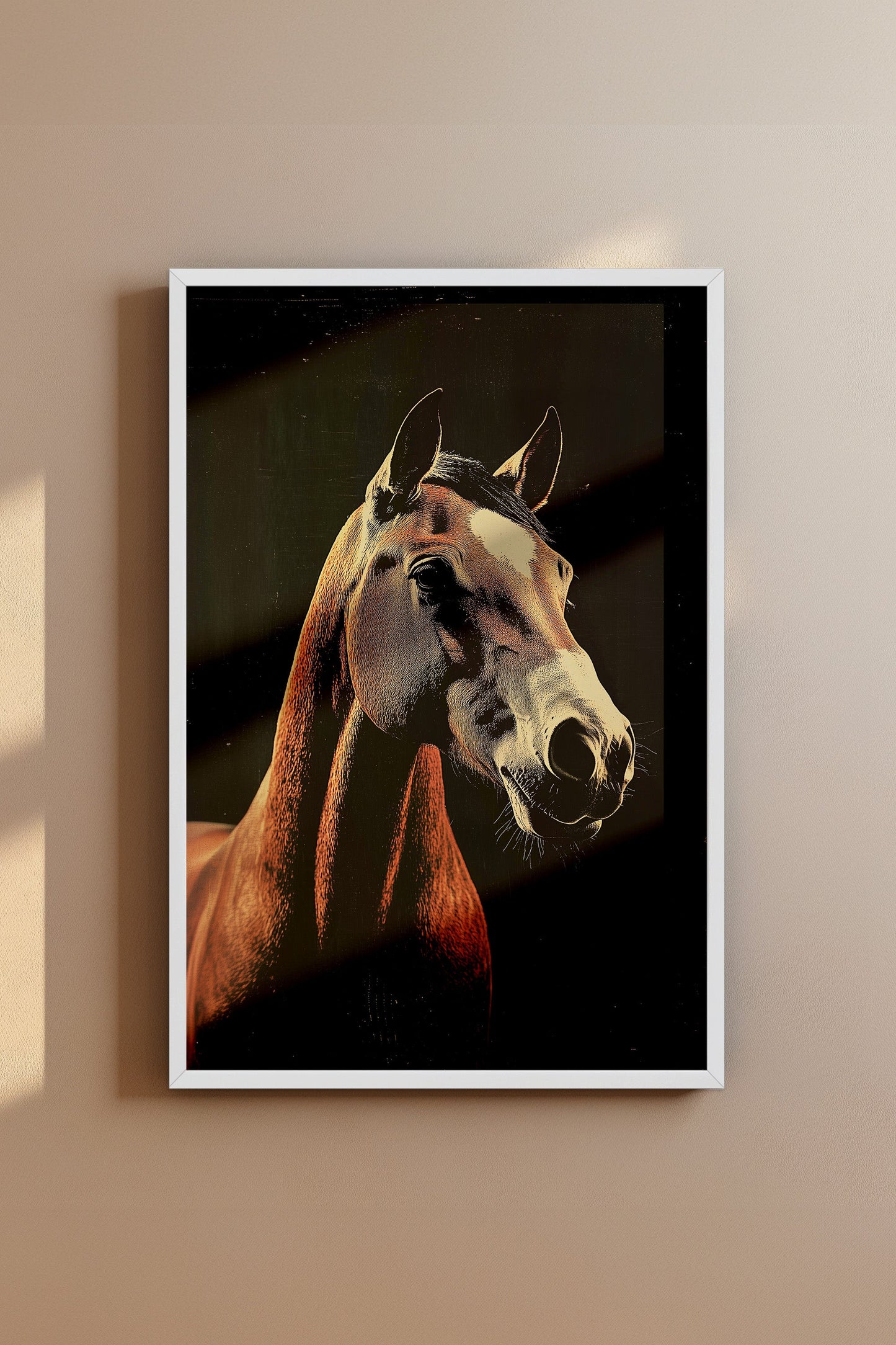 Vintage Horse Wall Art Print - 1920's Italian Poster Style