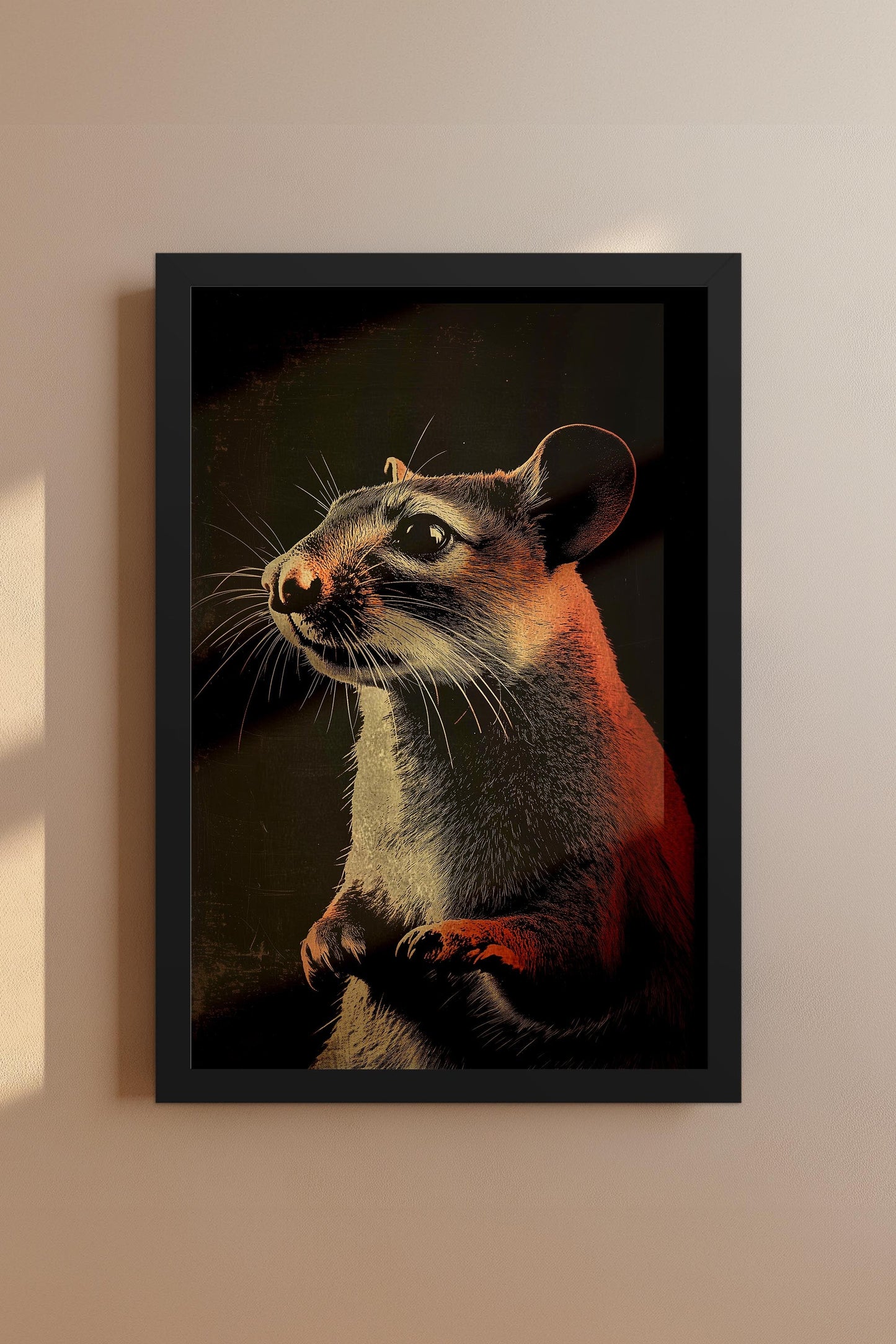 Vintage Mouse Wall Art Print - 1920's Italian Poster Style