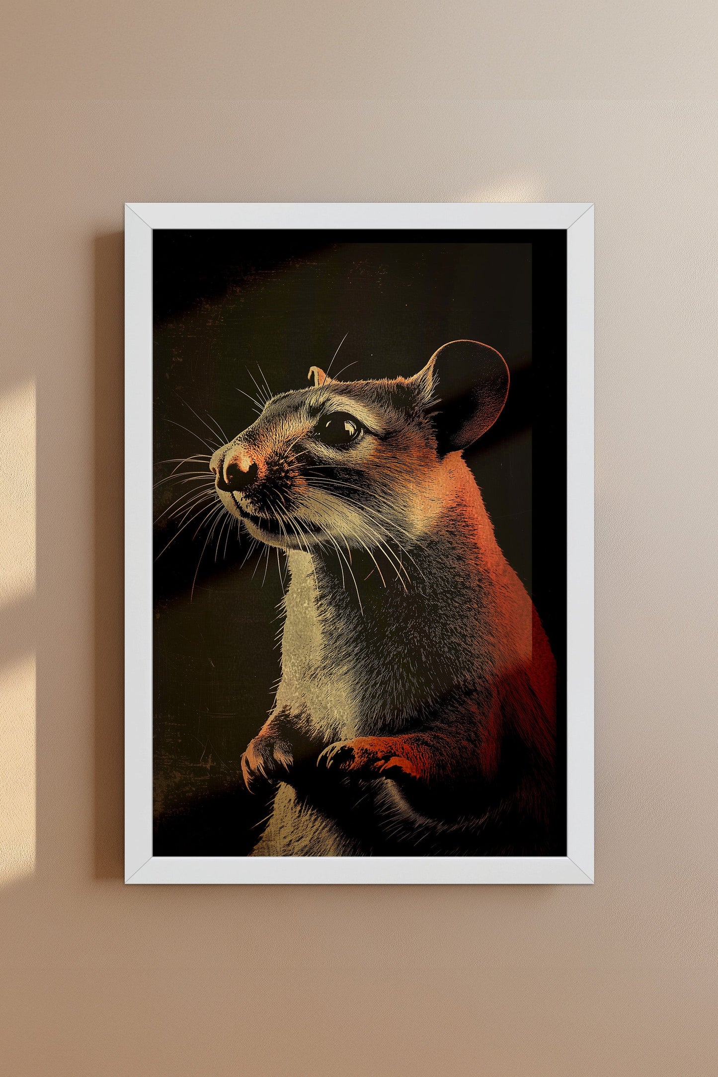 Vintage Mouse Wall Art Print - 1920's Italian Poster Style