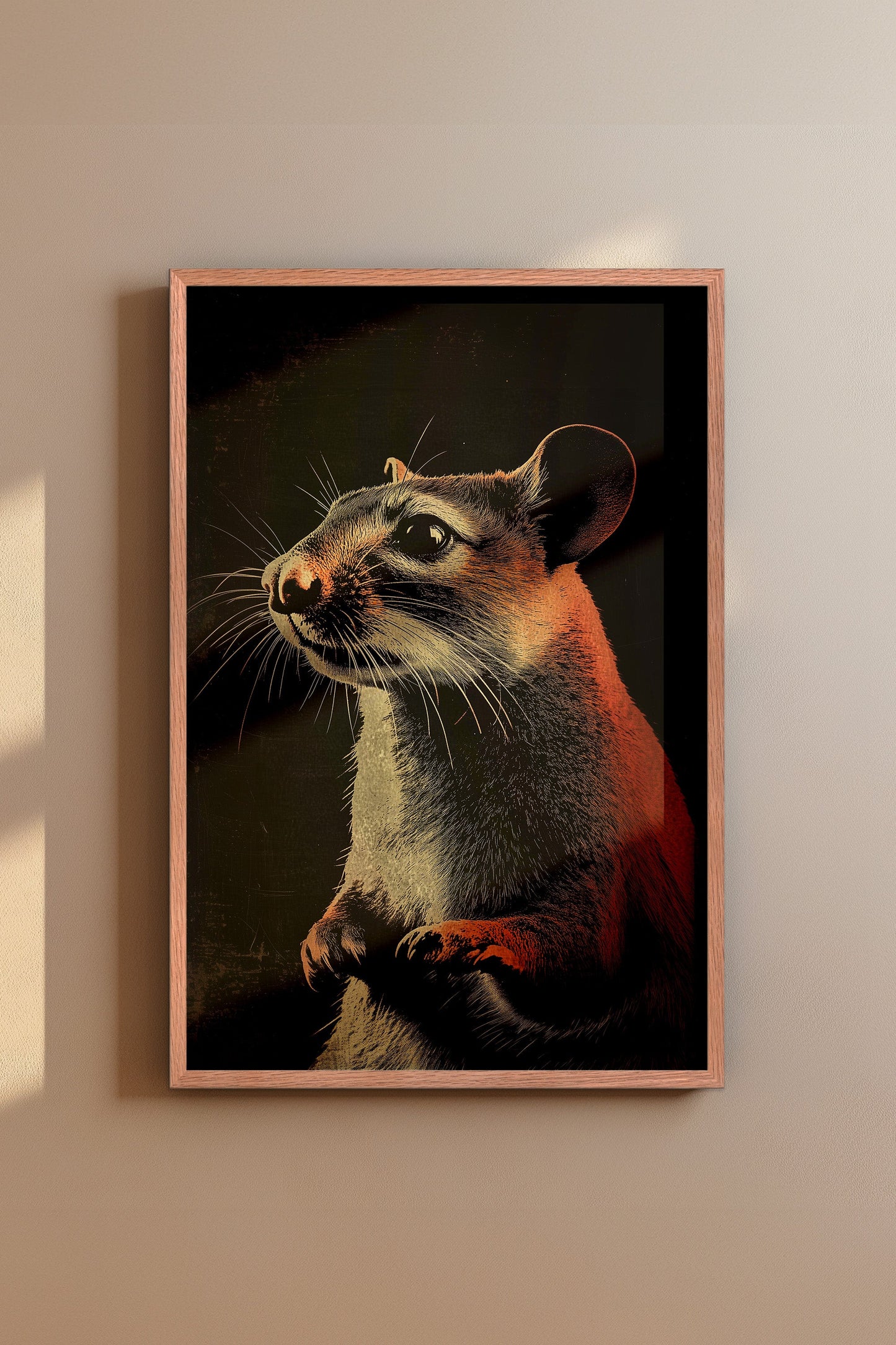 Vintage Mouse Wall Art Print - 1920's Italian Poster Style