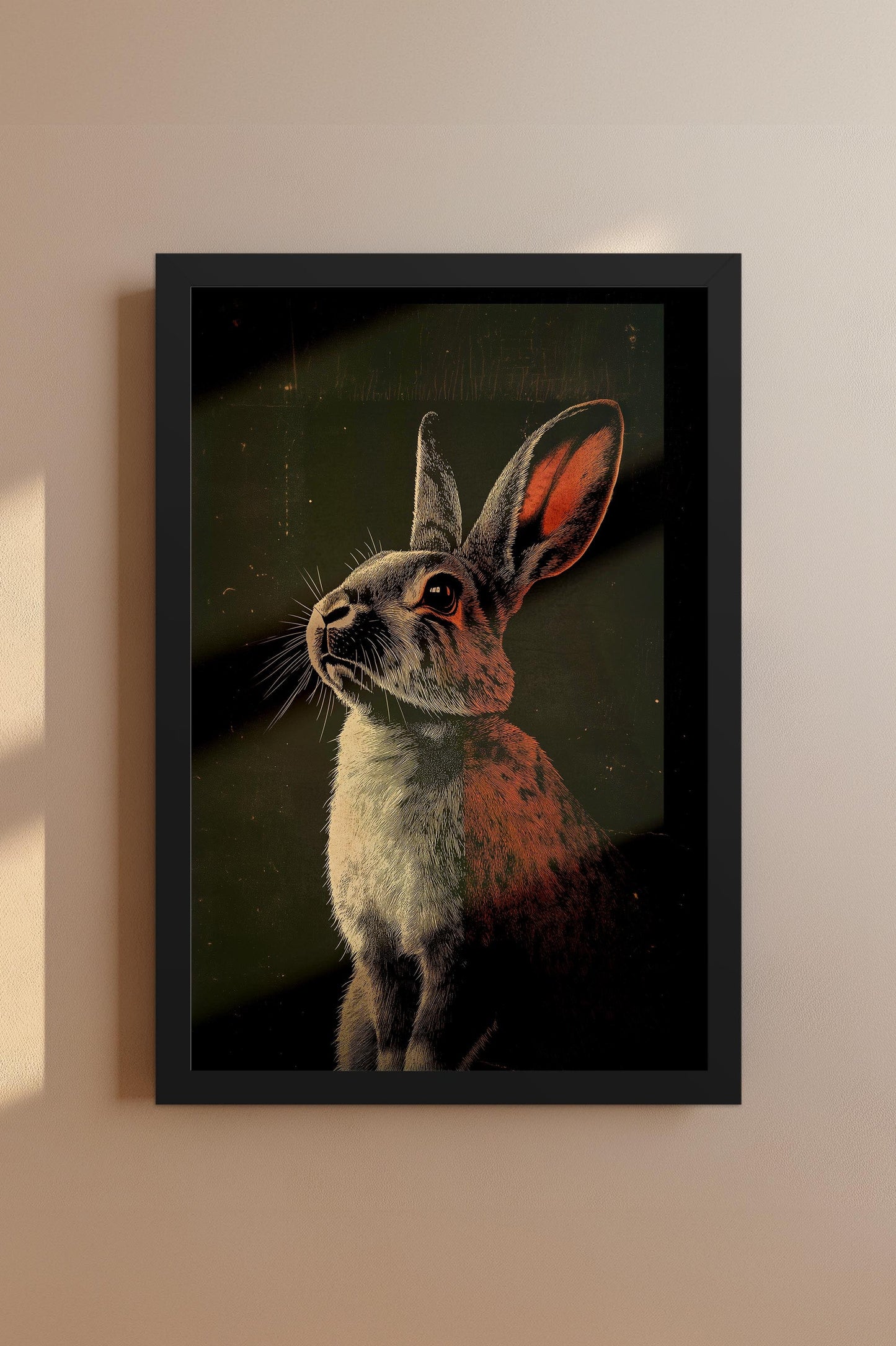 Vintage Rabit Wall Art Print - 1920's Italian Poster Style
