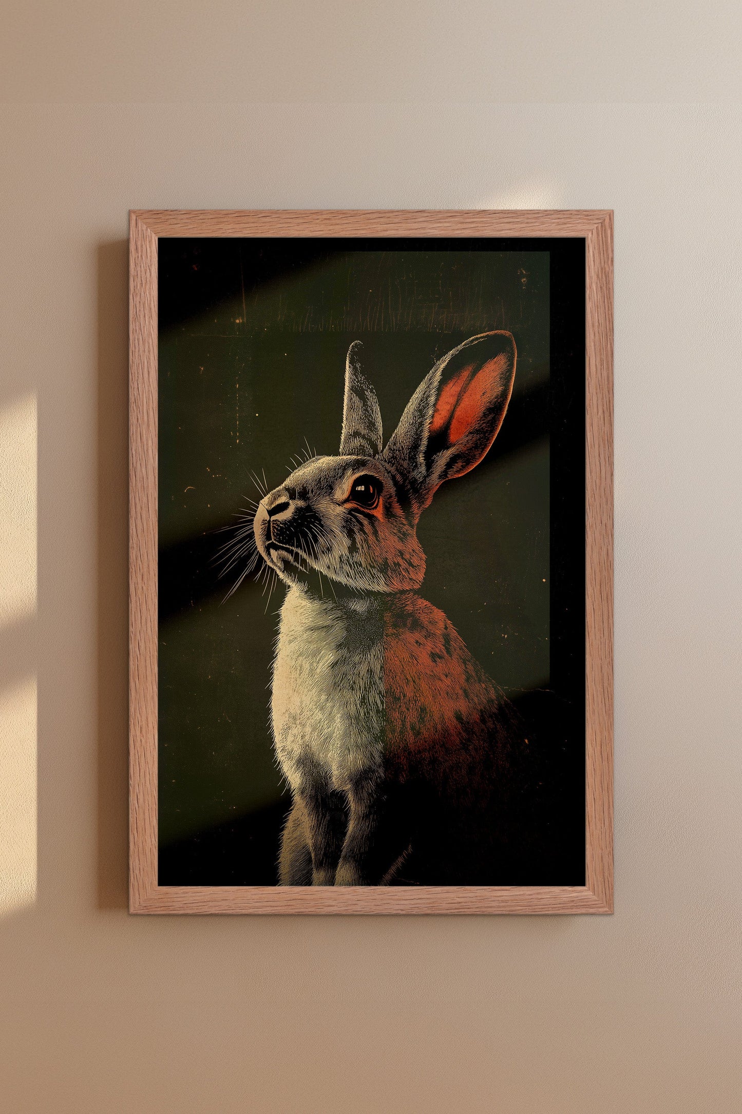Vintage Rabit Wall Art Print - 1920's Italian Poster Style