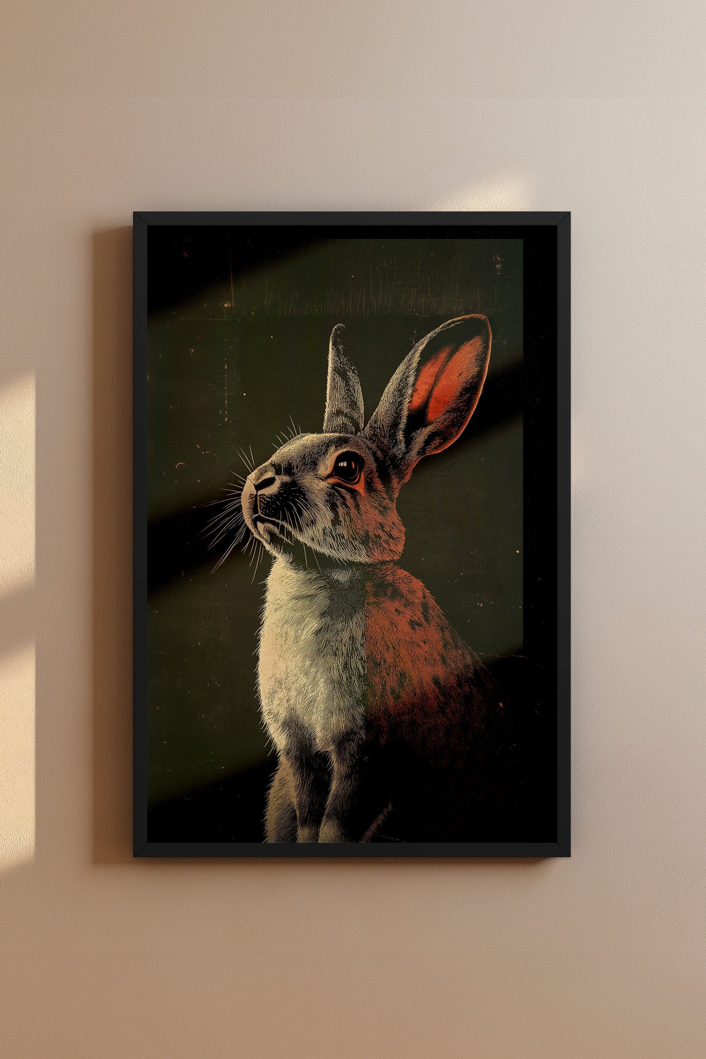 Vintage Rabit Wall Art Print - 1920's Italian Poster Style