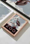 1930's WPA Era  Visit The Zoo Vintage Crane Poster