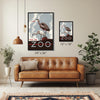 1930's WPA Era  Visit The Zoo Vintage Crane Poster