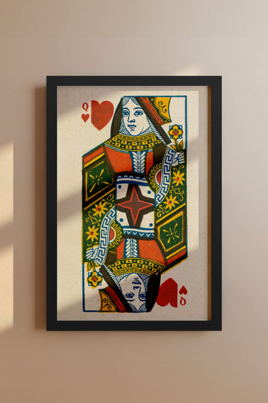 Queen of Hearts – 1888 Duke & Sons Antique Playing Card Print