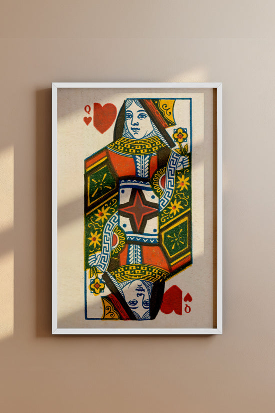 Queen of Hearts – 1888 Duke & Sons Antique Playing Card Print