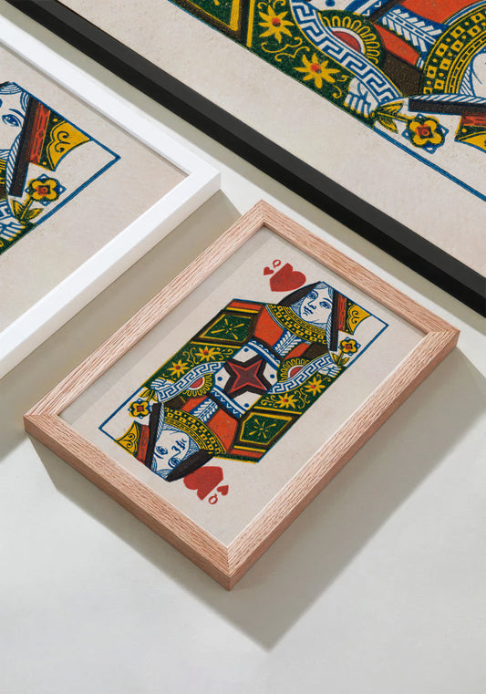 Queen of Hearts – 1888 Duke & Sons Antique Playing Card Print