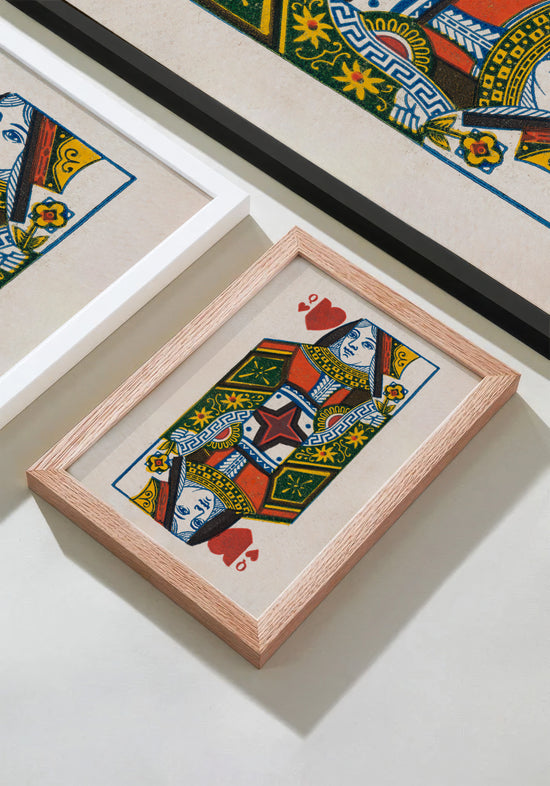 Queen of Hearts – 1888 Duke & Sons Antique Playing Card Print