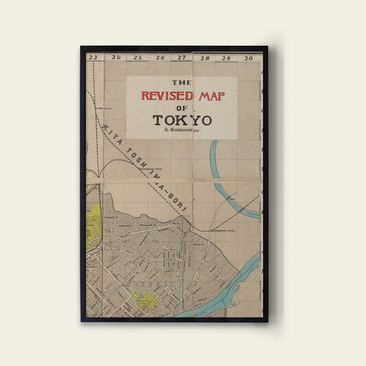 Tokyo Map Print I
