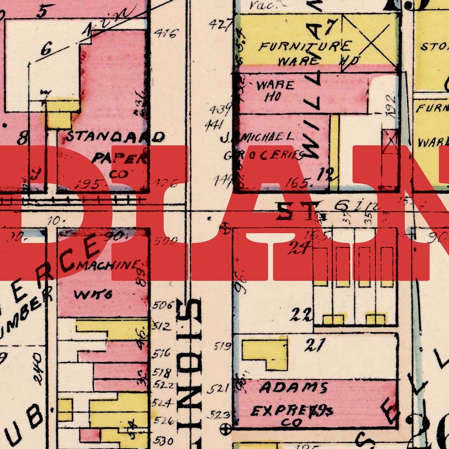 Indianapolis Map Print I