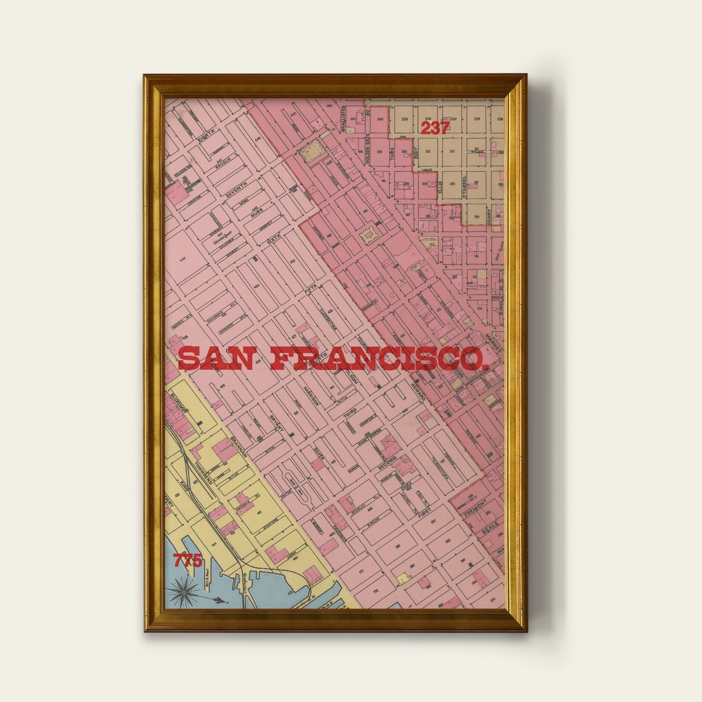 San Francisco Map Print II