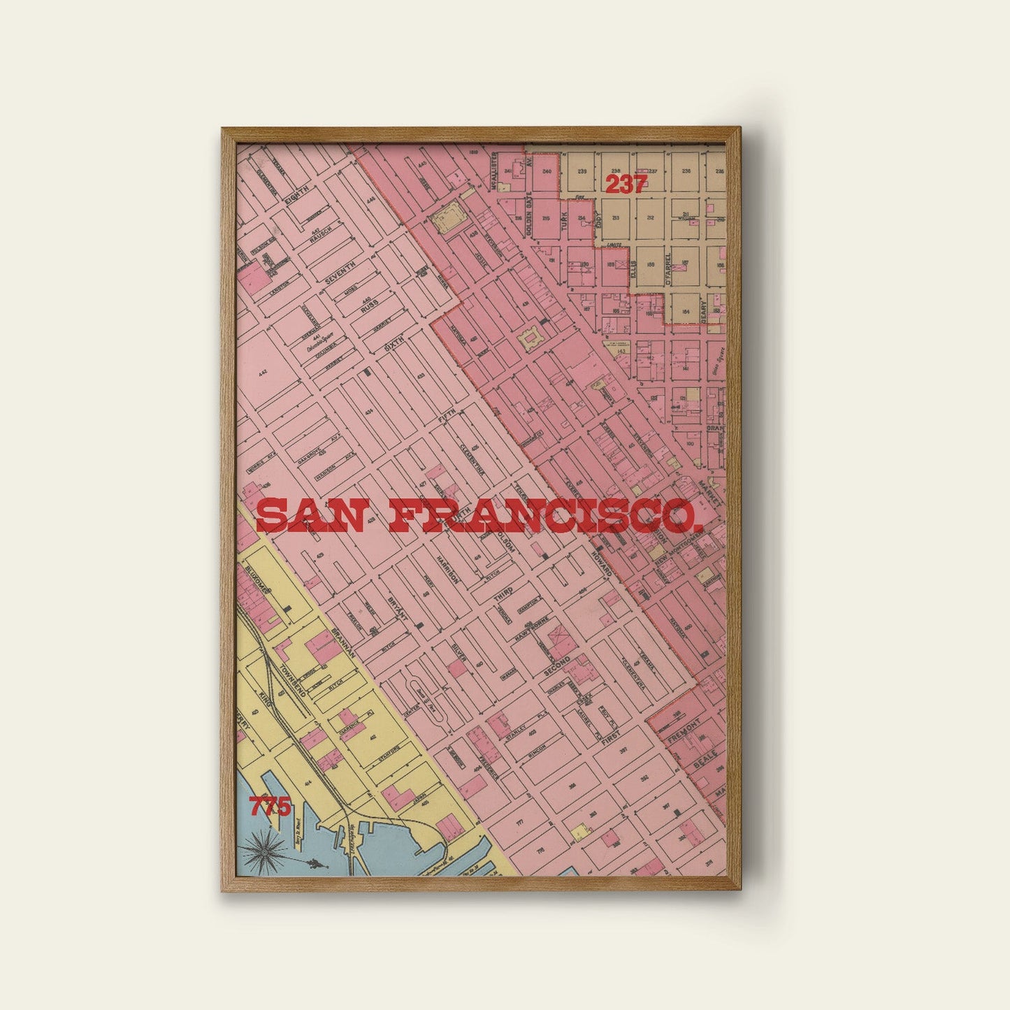 San Francisco Map Print II