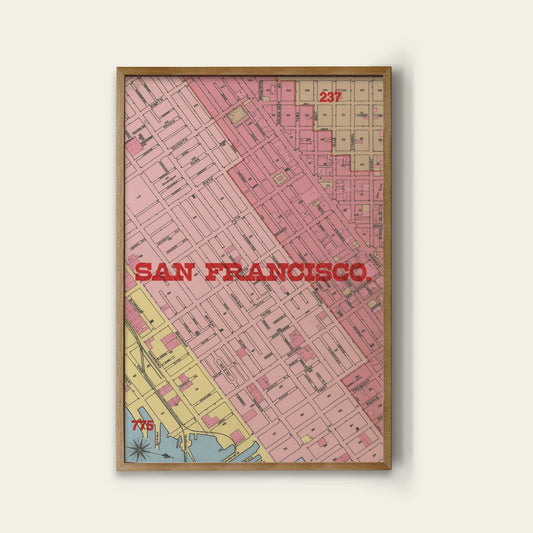 San Francisco Map Print II