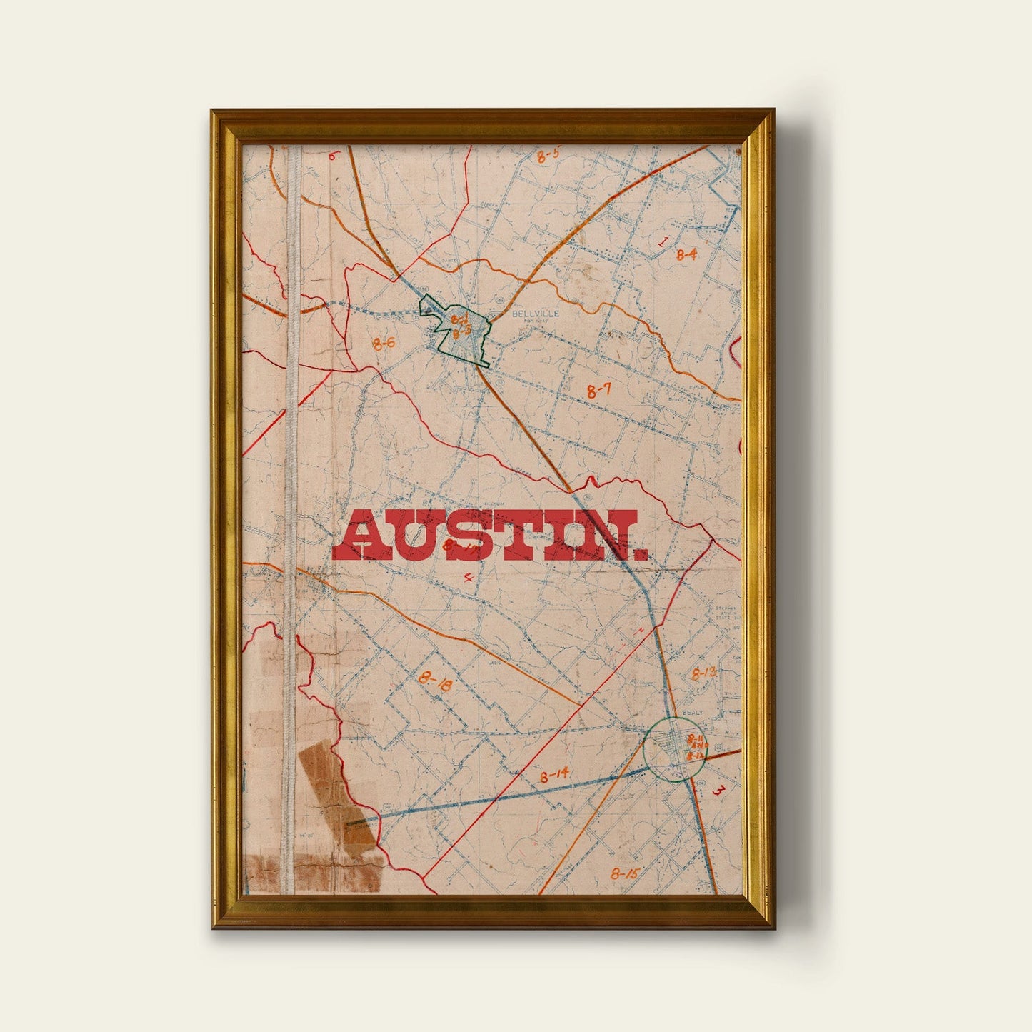 Austin Map Print