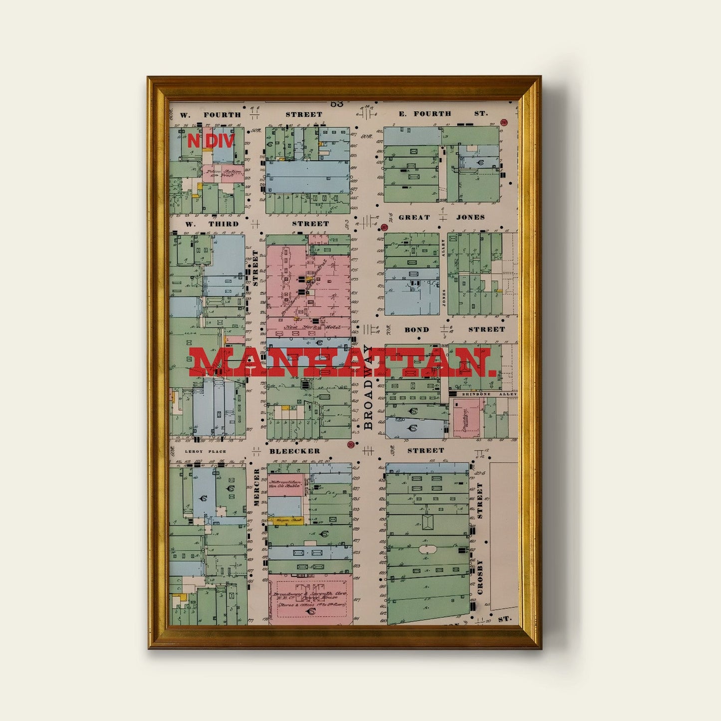 Manhattan Map Print