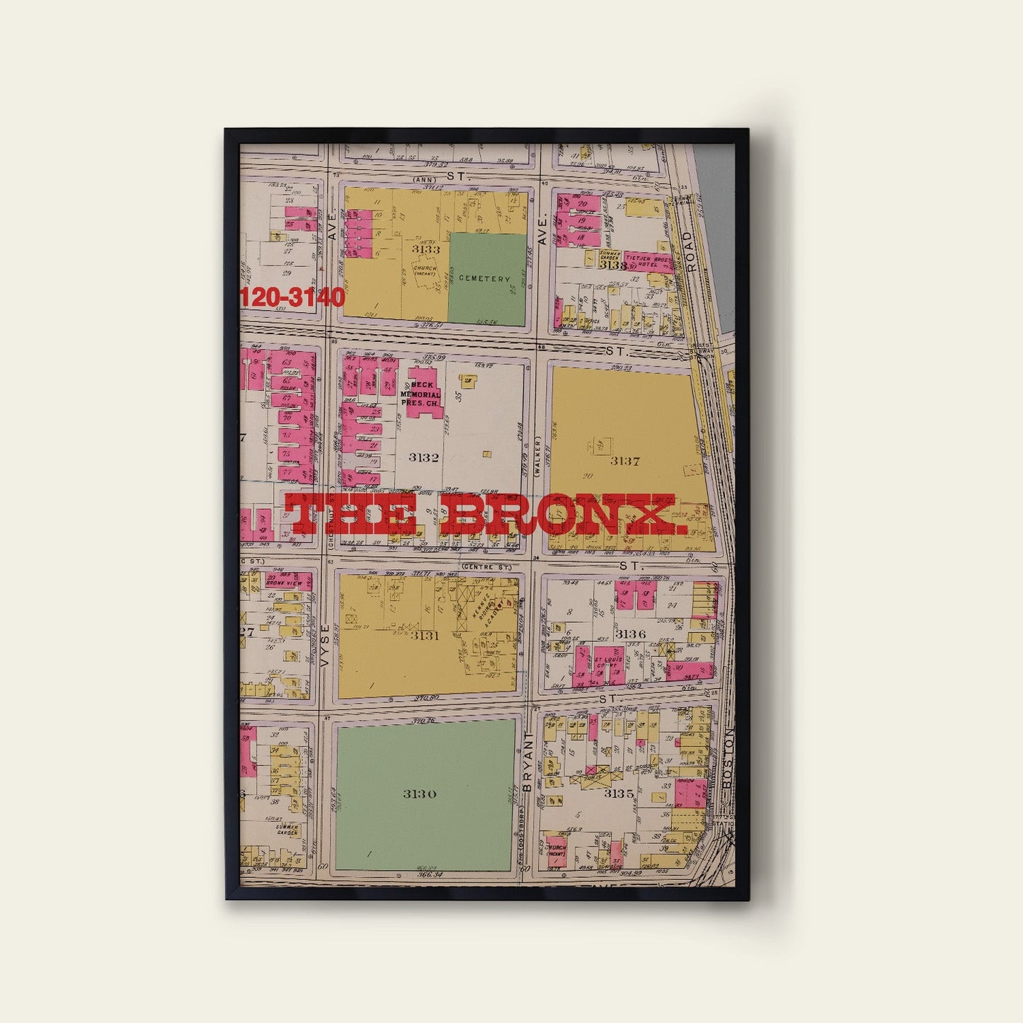 Bronx Map Print
