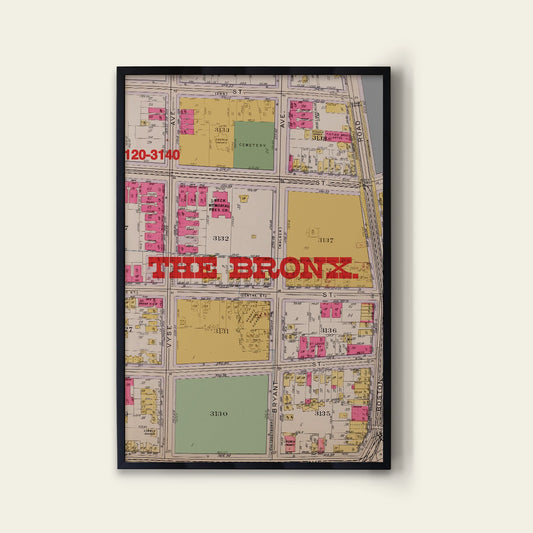 Bronx Map Print