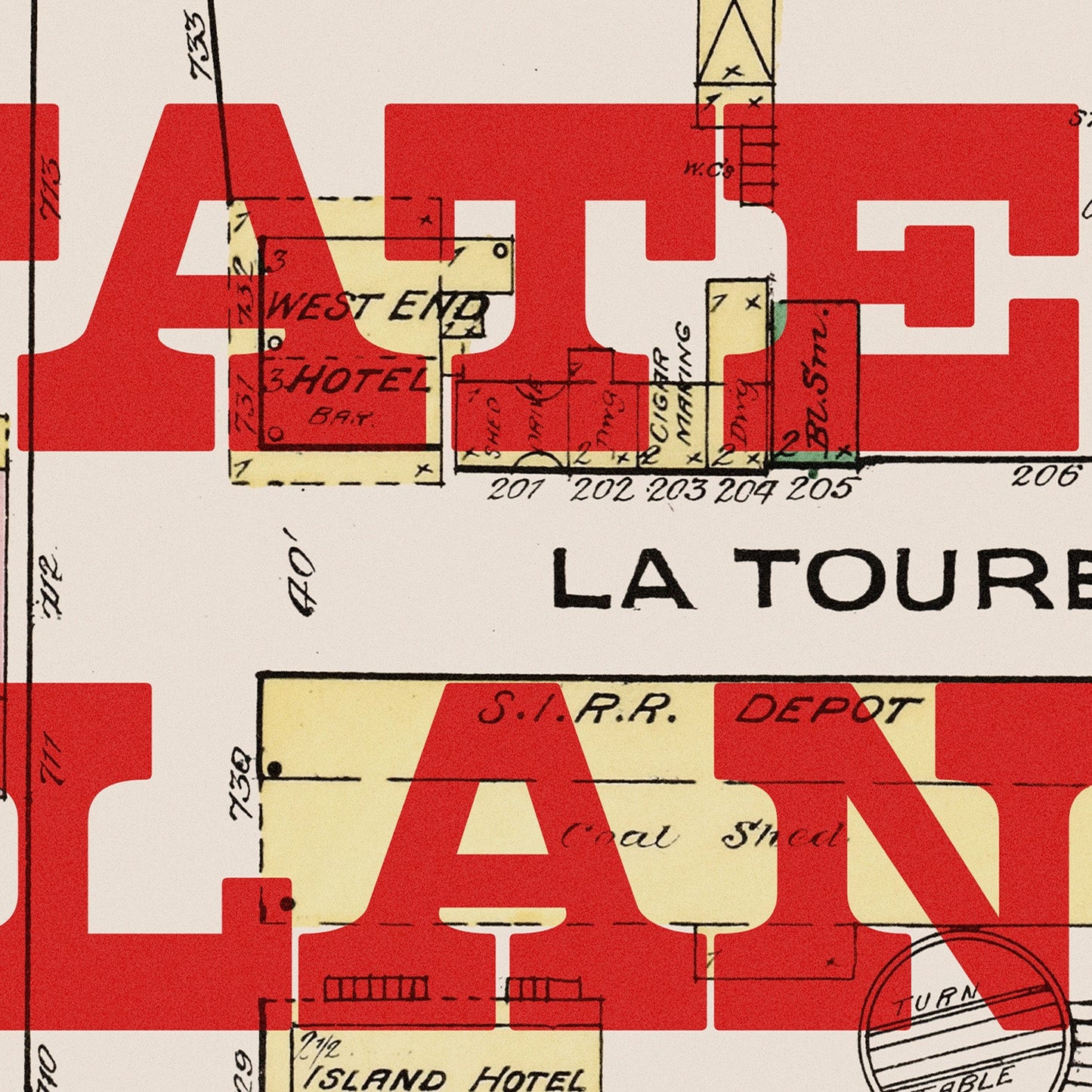 Staten Island Map Print