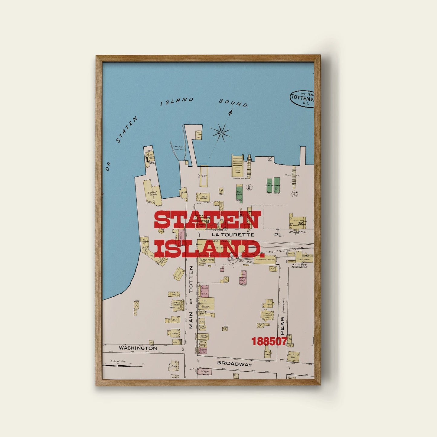 Staten Island Map Print