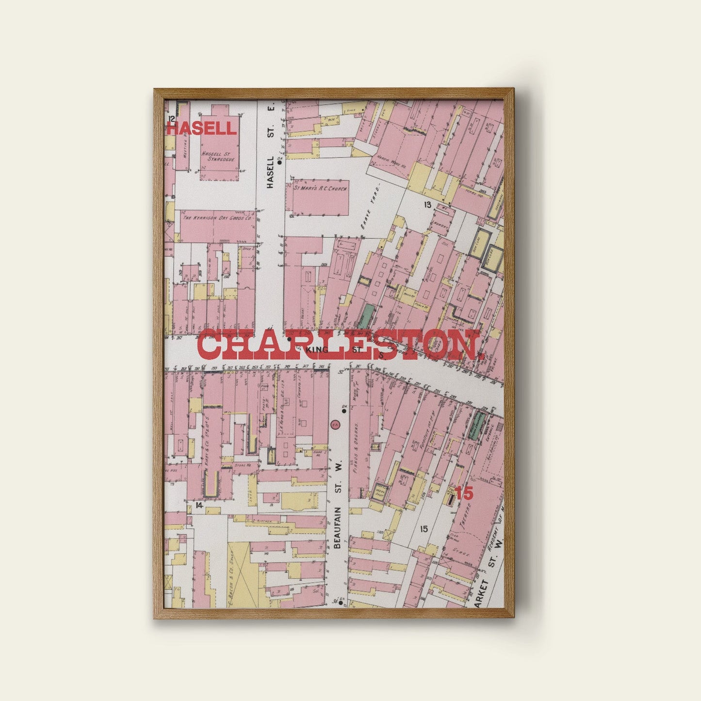 Charleston Map Print