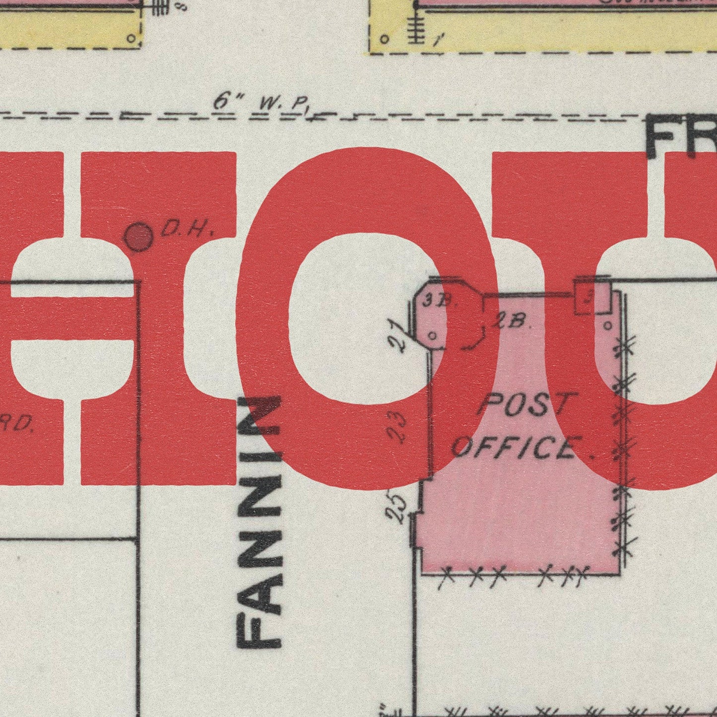 Houston Map Print I