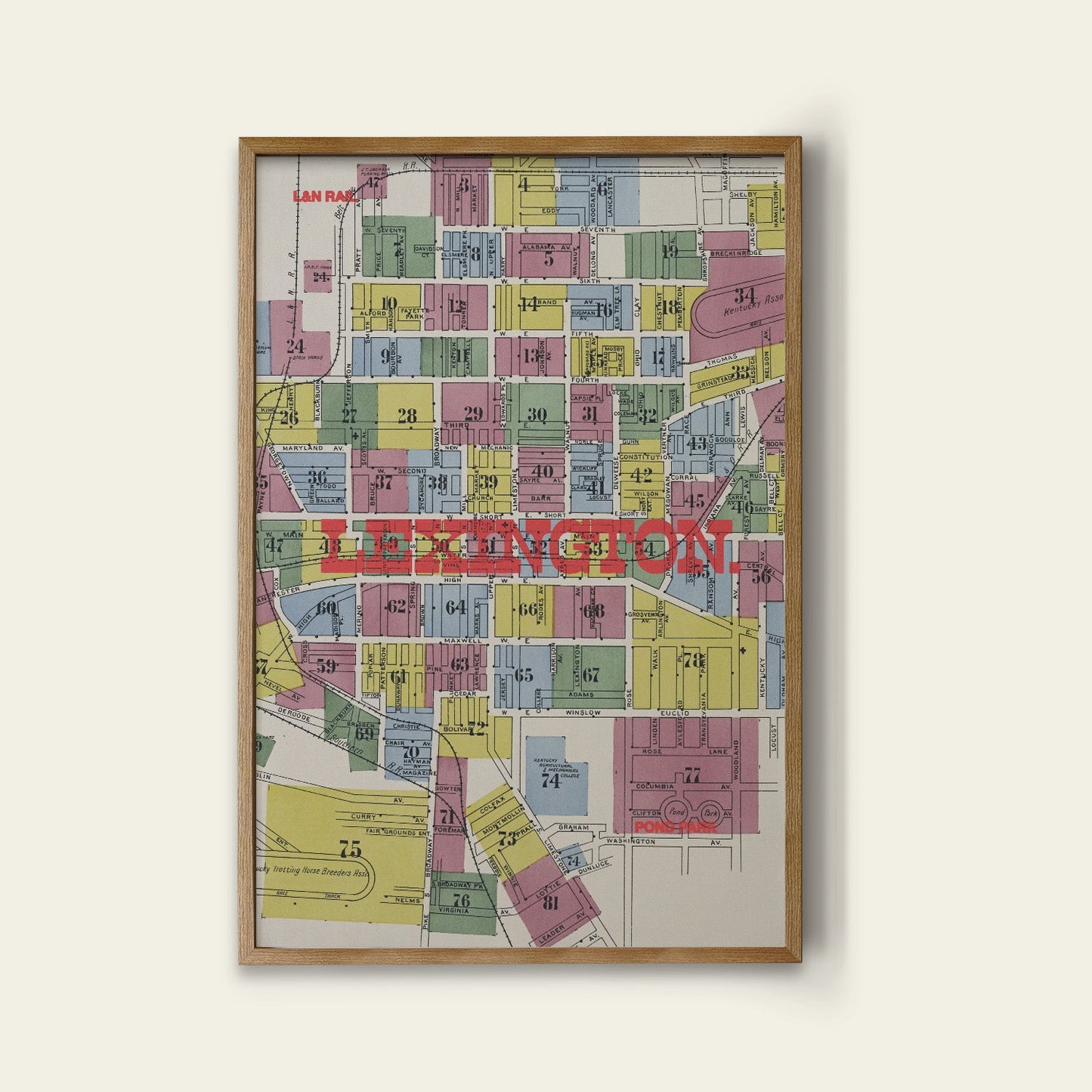 Lexington Map Print
