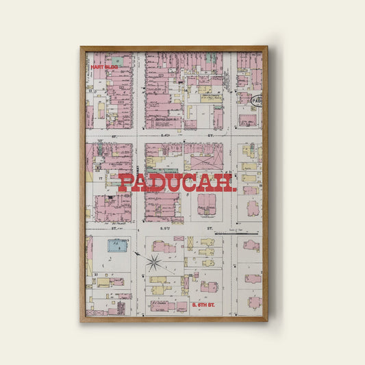 Paducah Map Print